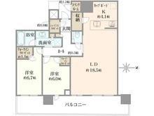 【東京都/中央区晴海】パークタワー晴海 間取り図