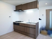 【東京都/大田区山王】山王スカイマンション キッチン：リフォーム機材を置いているため、一部加工しております