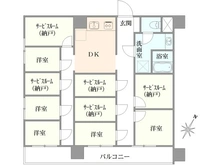 【東京都/荒川区西日暮里】マンション道灌山 間取り図