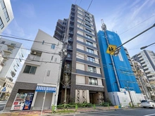 【東京都/中央区湊】クレヴィア東京八丁堀Chuo　Minato 外観：写真中央、左から２棟目