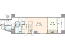 【東京都/中央区日本橋人形町】アスコットパーク人形町カーサビアンカ 間取り図