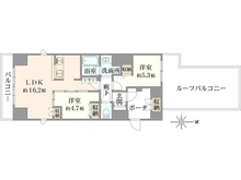 【東京都/荒川区東日暮里】LIVCITY日暮里 間取り図