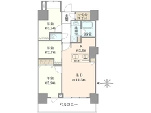 【東京都/中央区勝どき】勝どきビュータワー 間取り図