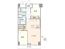 【東京都/中央区日本橋中洲】日商岩井日本橋浜町マンション 間取り図