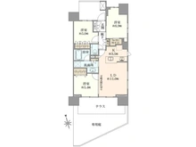 【埼玉県/志木市本町】プラウド志木本町 間取り図
