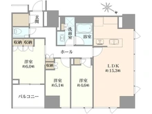 【東京都/中央区日本橋小舟町】パークホームズ日本橋三越前 ザ・レジデンス 間取り図