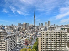 【東京都/江東区扇橋】ジオ深川住吉 眺望：屋上テラスから
