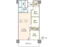 【東京都/台東区橋場】白髭橋ローヤルコーポ 間取り図