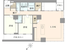 【東京都/中央区勝どき】THE TOKYO TOWERS MID TOWER 間取り図