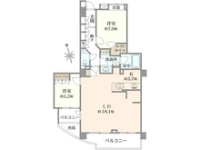 【東京都/狛江市岩戸南】小田急コアロードこまえ 間取り図