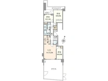 【東京都/世田谷区成城】パークシティ成城　 F号棟 間取り図