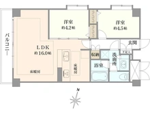 【東京都/世田谷区成城】成城学園ビューハイツ 間取り図