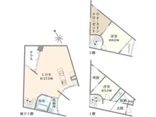 【東京都/世田谷区成城】成城テラス 間取り図