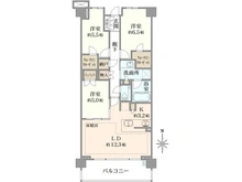 【東京都/狛江市岩戸北】プレイスヴィラ喜多見 間取り図