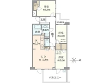 【東京都/世田谷区祖師谷】プラウド成城 間取り図