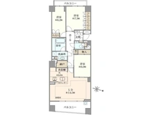 【東京都/世田谷区砧】パークコート砧イースト 間取り図