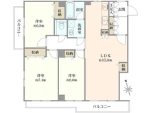 【東京都/狛江市元和泉】パークビュー狛江 間取り図