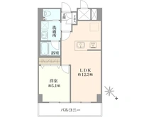 【東京都/目黒区目黒】朝日中目黒マンション 間取り図