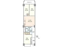 【東京都/目黒区中目黒】松風園ハイツ 間取り図