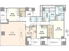 【東京都/港区愛宕】虎ノ門ヒルズレジデンシャルタワー 間取り図