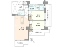 【東京都/目黒区三田】ファミールグラン恵比寿 間取り図