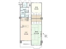 【東京都/目黒区中目黒】中目黒ハイツ 間取り図