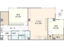 【東京都/目黒区三田】小田急目黒三田マンション 間取り図