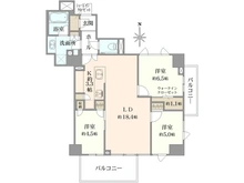 【東京都/目黒区上目黒】パークホームズ中目黒 間取り図