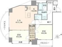 【東京都/渋谷区恵比寿】朝日マンション白金通り 間取り図