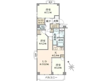 【東京都/世田谷区駒沢】駒沢ガーデンハイツA棟 間取り図