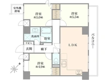 【東京都/目黒区中目黒】クレッセント中目黒 間取り図