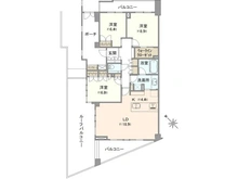 【東京都/目黒区上目黒】目黒諏訪山パークハウス 間取り図