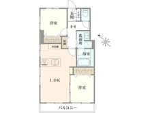 【東京都/目黒区上目黒】中目黒マンション 間取り図