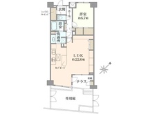 【東京都/目黒区中目黒】アルス中目黒ヴィルトレーテ 間取り図
