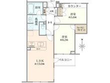 【東京都/世田谷区池尻】ヒルズ池尻東山公園 間取り図