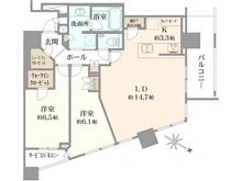 【東京都/中央区新川】ブリリアザタワー東京八重洲アベニュー 間取り図