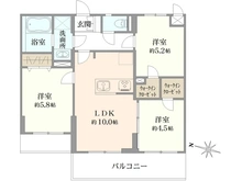 【東京都/練馬区関町北】マイキャッスル武蔵関 間取り図