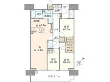 【東京都/中央区晴海】HARUMI FLAG SEA VILLAGE　A棟 間取り図