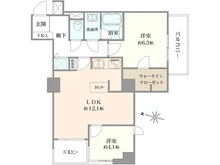 【東京都/文京区根津】東急ドエルアルス根津 間取り図