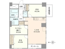 【東京都/渋谷区笹塚】パールハイツ笹塚 間取り図
