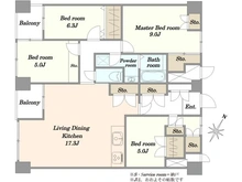【東京都/文京区千駄木】ネオハイツ千駄木 間取り図