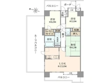 【東京都/足立区伊興】ライオンズガーデンテラス竹ノ塚 間取り図