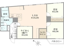 【東京都/中央区築地】パークハイツ築地 間取り図