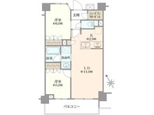 【東京都/文京区千駄木】オープンレジデンシア千駄木フロントコート 間取り図