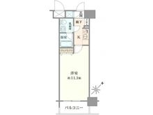 【東京都/荒川区東日暮里】アリュージュ三ノ輪 間取り図