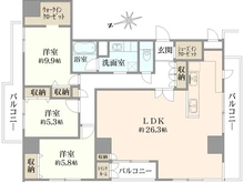 【東京都/文京区千駄木】ルネ千駄木プラザ 間取り図