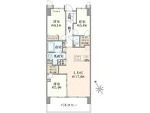 【東京都/足立区新田】ジェイパーク王子神谷 間取り図