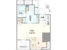 【東京都/港区新橋】リビオレゾン新橋nex 間取り図