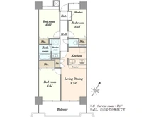 【埼玉県/川口市栄町】リビエール栄町 間取り図