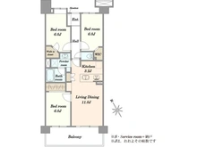 【埼玉県/川口市西川口】ハイセレサ川口ウインドフロウ 間取り図